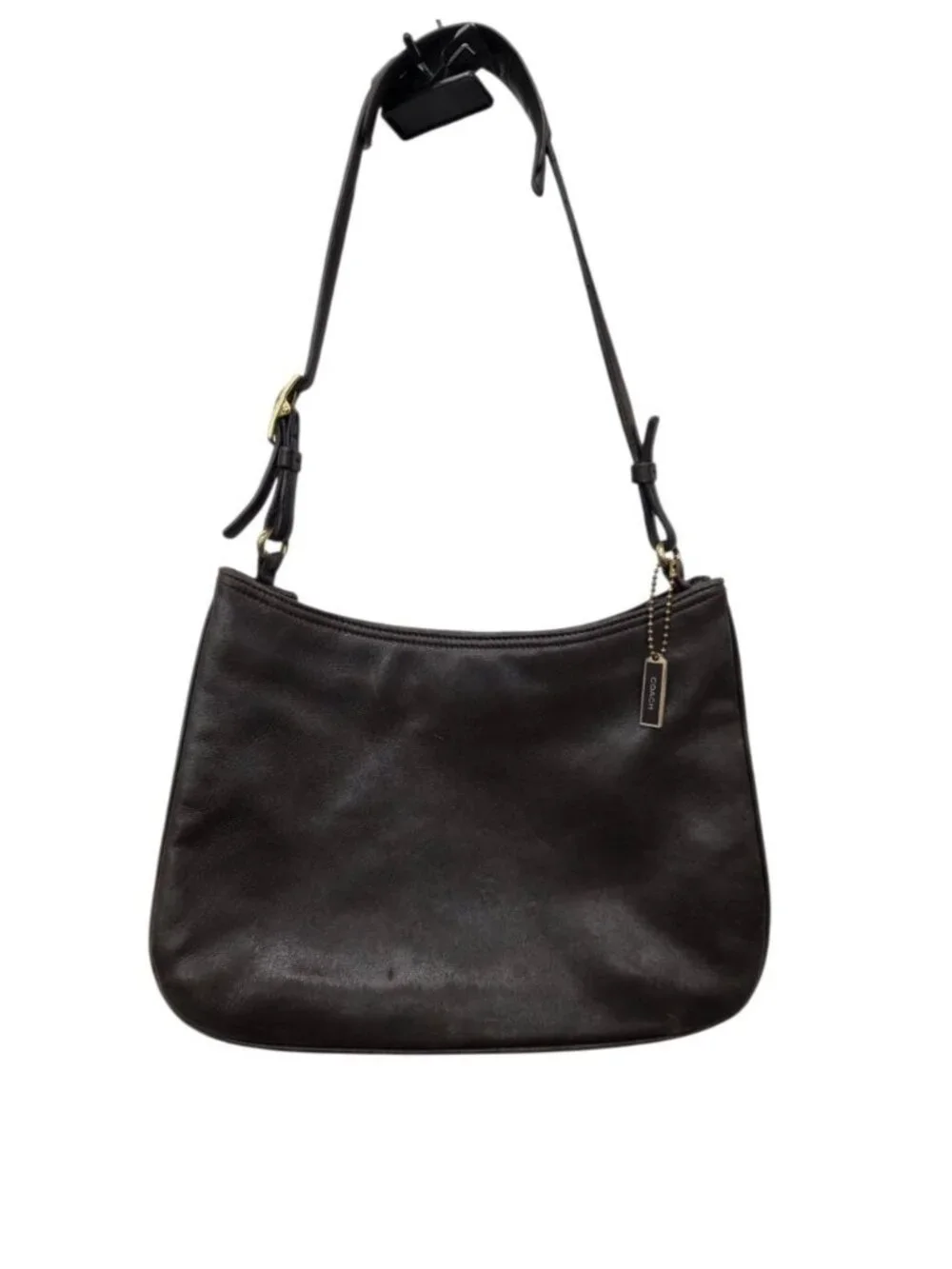 Vintage COACH Brown Leather Y2K Baguette Shoulder Bag E1K-8165